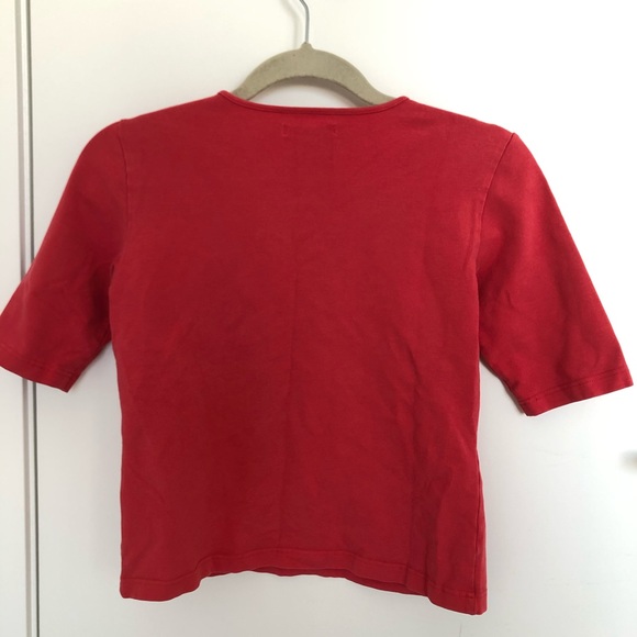 💥3/$15💥 Red Cotton T Shirt - Picture 2 of 2
